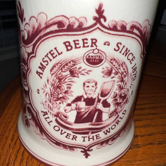 Delft Red Amstel Beer Stein - Holland - Picture 6 of 8